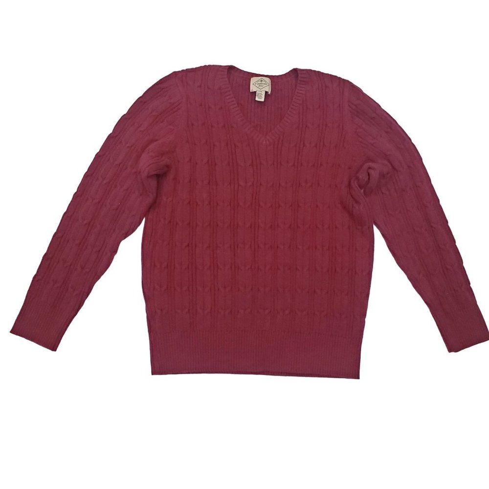 St. Johns Bay Classic  Petite XL Maroon  Texture Polyester/Nylon Blend